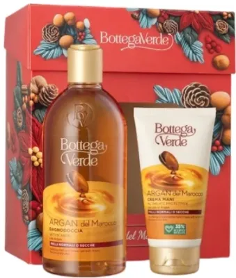 Набор Bottega Verde Argan Del Marocco гель для душа 400 мл и крем для рук 75 мл