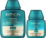 Набор шампуней Bioxcin Keratin & Argan с кератином и аргановым маслом для поврежденных волос 300+100 мл — фото 2