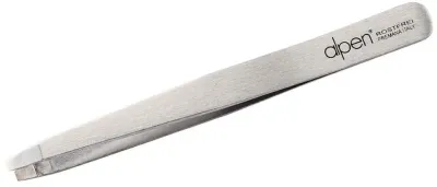 Пинцет косметический Alpen прямой, с кромками средней ширины, 10 см, 1 шт