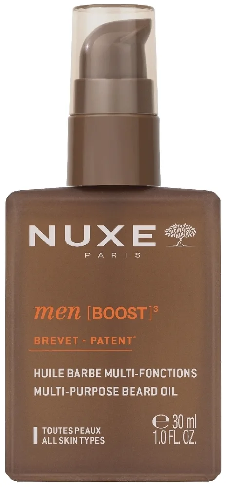 Масло для бороды Nuxe Men Boost Multi-Purpose Beard Oil многофункциональное, 2 в 1, 30 мл