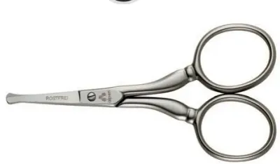 Ножницы для удаления волос из носа и ушей Alpen Ear and Nose Scissors со скруглёнными кончиками, нержавеющая сталь, 9 см, 1 шт