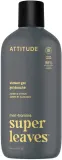 Гель для душа для мужчин Attitude Super Leaves Амбра и цитрус, веганский, 415 мл — фото 1