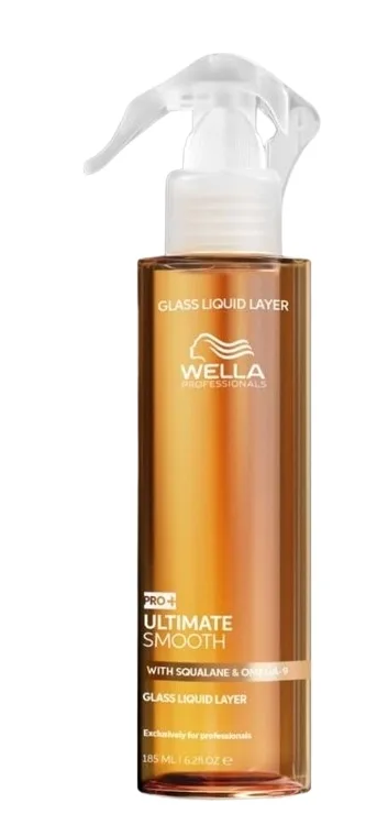 Разглаживающий спрей для сухих и пушащихся волос Wella Professionals Ultimate Smooth Glass Liquid Layer, 185 мл