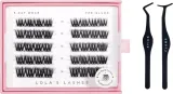 Lola's Lashes Bold Definition Pre-Glued Lashes Set набор пучков накладных ресниц на клеевой основе с аппликатором, объёмные, водостойкие — фото 1