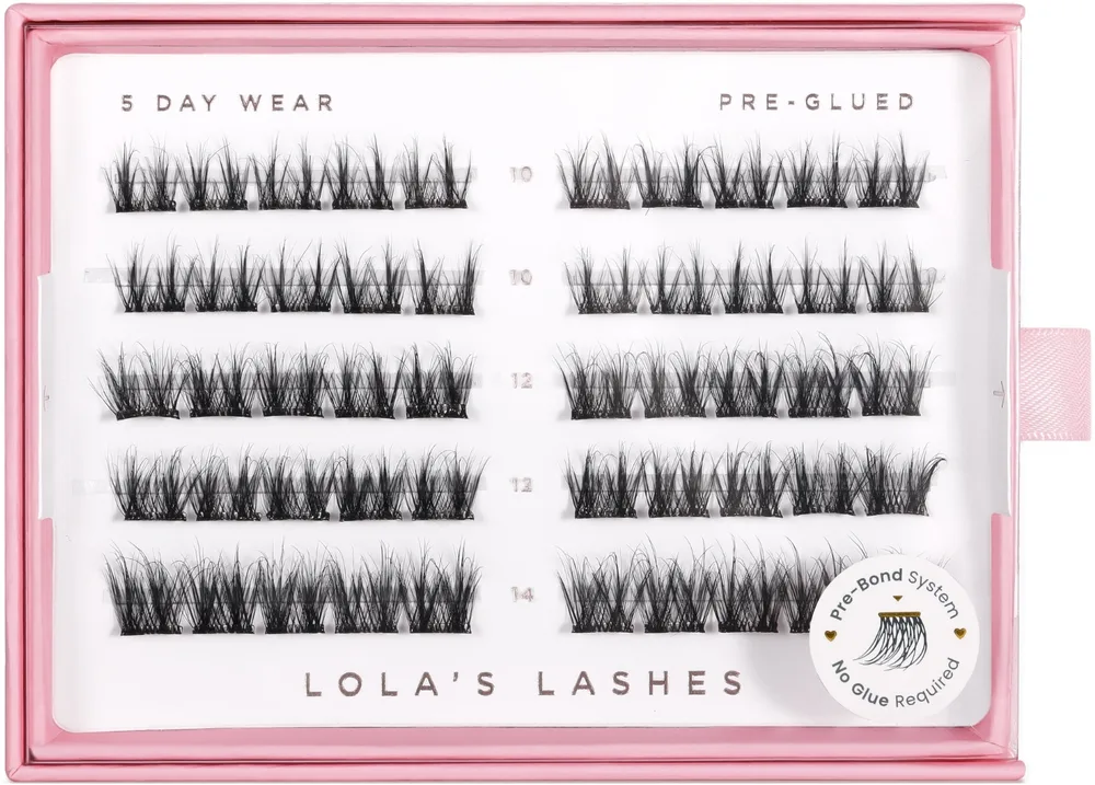Накладные ресницы Lola's Lashes Soft Definition Pre-Glued Lashes готовые к использованию, с технологией Ela-stick