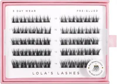 Накладные ресницы Lola's Lashes Soft Definition Pre-Glued Lashes готовые к использованию, с технологией Ela-stick