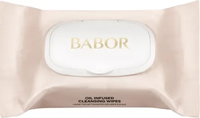 Салфетки очищающие для снятия макияжа Babor Cleansing Oil Infused Cleansing Wipes, 25 шт