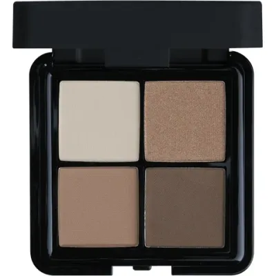 Четырёхцветные тени для век Babor Eye Shadow Quattro Light Dark, нюдовые и землистые оттенки