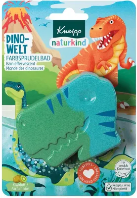 Бомбочка для ванны детская Kneipp Naturkind Dinowelt «Мир динозавров», с ароматом киви