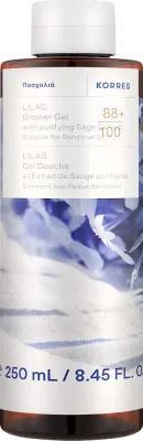 Korres гель для душа Lilac кремовый с ароматом сирени, экстрактами шалфея и алоэ 250 мл