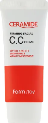 CC крем для лица Farmstay Ceramide Firming Facial CC Cream SPF50+ PA++++, укрепляющий, с Ceramide, 50 г