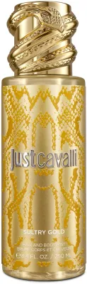 Мист для тела и волос Roberto Cavalli Just Cavalli Sultry Gold спрей, 250 мл