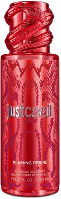 Мист для тела и волос Roberto Cavalli Just Cavalli Flaming Desire спрей, 250 мл