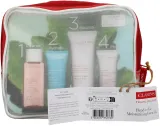 Clarins Head-To-Toe Moisturizing Essentials набор увлажняющий: лосьон для тела, крем для рук и ногтей, мицеллярная вода, крем для лица — фото 1