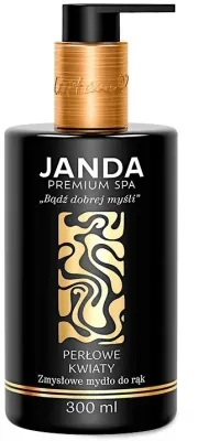 Janda Premium Spa мыло для рук Жемчужные цветы 300 мл, Pearl Flowers, жидкое мыло с гидролизованным жемчугом и морской солью
