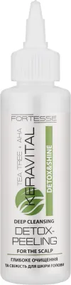 Пилинг для кожи головы Fortesse Professional Detox and Shine KeraVital Detox-Peeling с чайным деревом и кислотами AHA, 90 мл