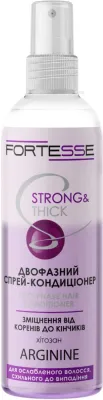 Кондиционер-спрей для волос Fortesse Professional Strong и Thick Duo-Phase Hair Conditioner двухфазный, укрепляющий, 250 мл