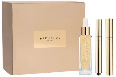 Набор Stendhal Elixir De Lys концентрат для зрелой кожи тушь для ресниц и хайлайтер с водой лилии 30+8.5+2.5 мл