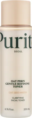 Purito Seoul Oat PDRN Gentle Refining Toner тонер для лица восстанавливающий с овсом и PDRN, увлажняющий, отшелушивающий, корейская косметика 200 мл