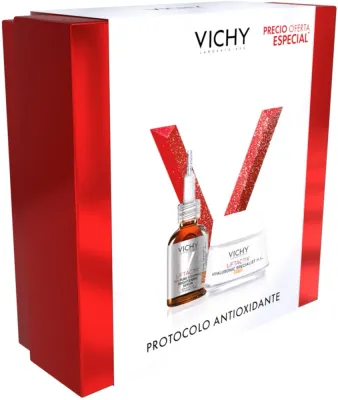 Vichy Liftactiv Antioxidant Protocol Kit набор антивозрастной: дневной крем для лица 50 мл и сыворотка с витамином C 20 мл