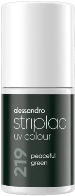 Гель-лак для ногтей Alessandro International Striplac UV Colour, полимеризация 60 секунд, 6,5 мл, оттенок 219 - Peaceful Green
