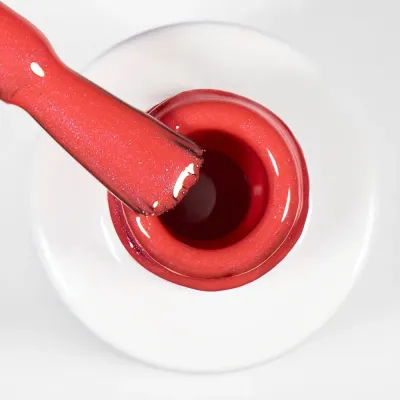 Гель-лак для ногтей Alessandro International Striplac UV Colour, полимеризация 60 секунд, 6,5 мл, оттенок 145 - Beach Red Shimmer