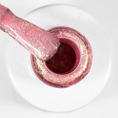 Гель-лак для ногтей Alessandro International Striplac UV Colour, полимеризация 60 секунд, 6,5 мл, оттенок 151 - Bonfire Glitter