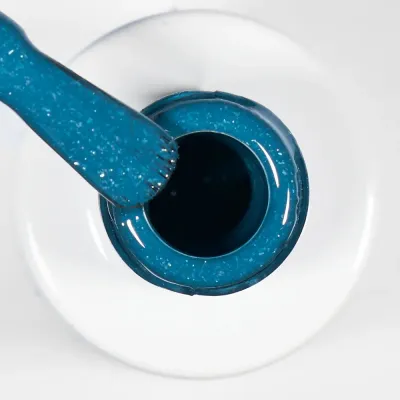 Гель-лак для ногтей Alessandro International Striplac UV Colour, полимеризация 60 секунд, 6,5 мл, оттенок 156 - Petrol Love Shimmer