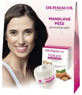 Набор для лица Dermacol Natural Dry Skin Care дневной и ночной крем, с миндальным маслом, 50 мл + 50 мл