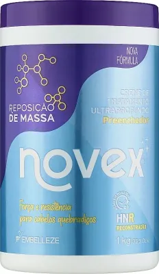 Крем для волос Novex Treatment Cream Mass Replenishment восстанавливающий, увлажнение и питание окрашенных волос, 1000 мл