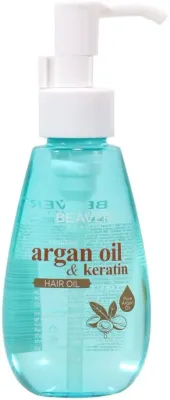Масло для волос Beaver Professional Argan Oil and Keratin с аргановым маслом и кератином, для сухих и повреждённых волос, 100 мл