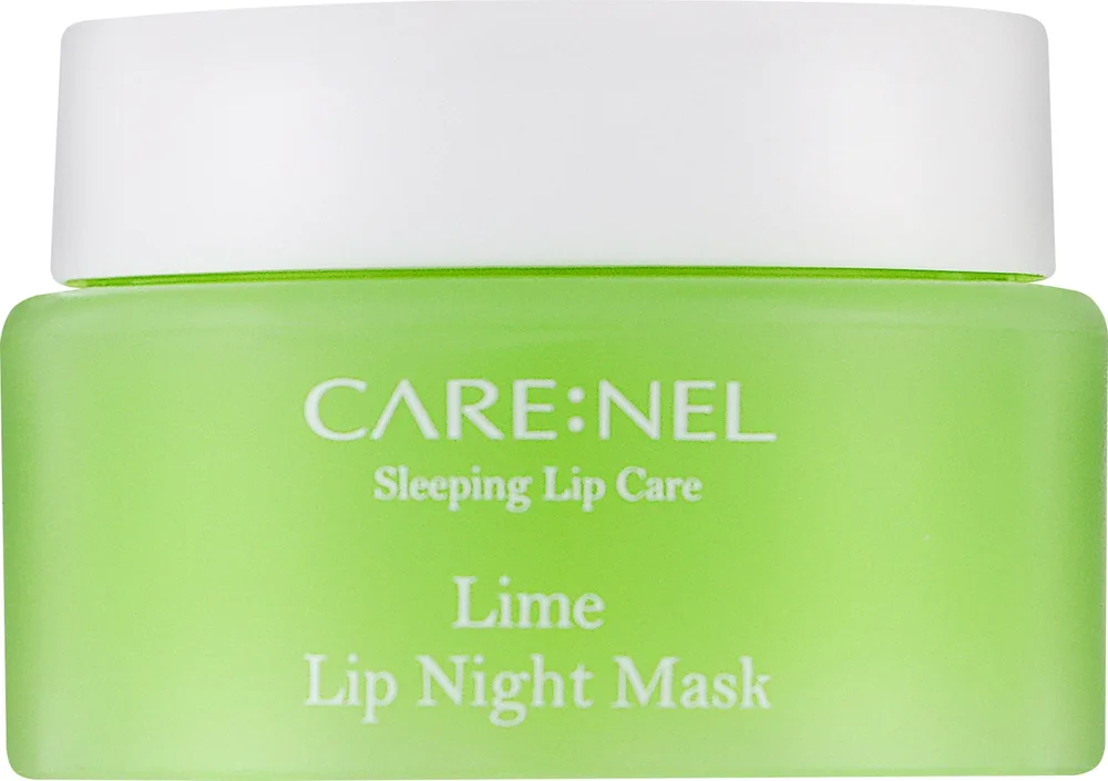 Маска для губ Carenel Lime Lip Night Mask ночная, с маслом оливы и макадамии, 23 г