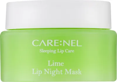Маска для губ Carenel Lime Lip Night Mask ночная, с маслом оливы и макадамии, 23 г
