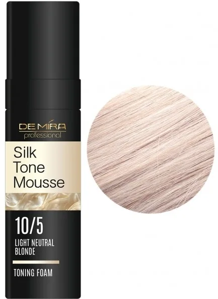 Мусс для волос оттеночный DeMira Professional SilkTone Mousse, с лёгкой фиксацией, 120 мл, оттенок 10/5