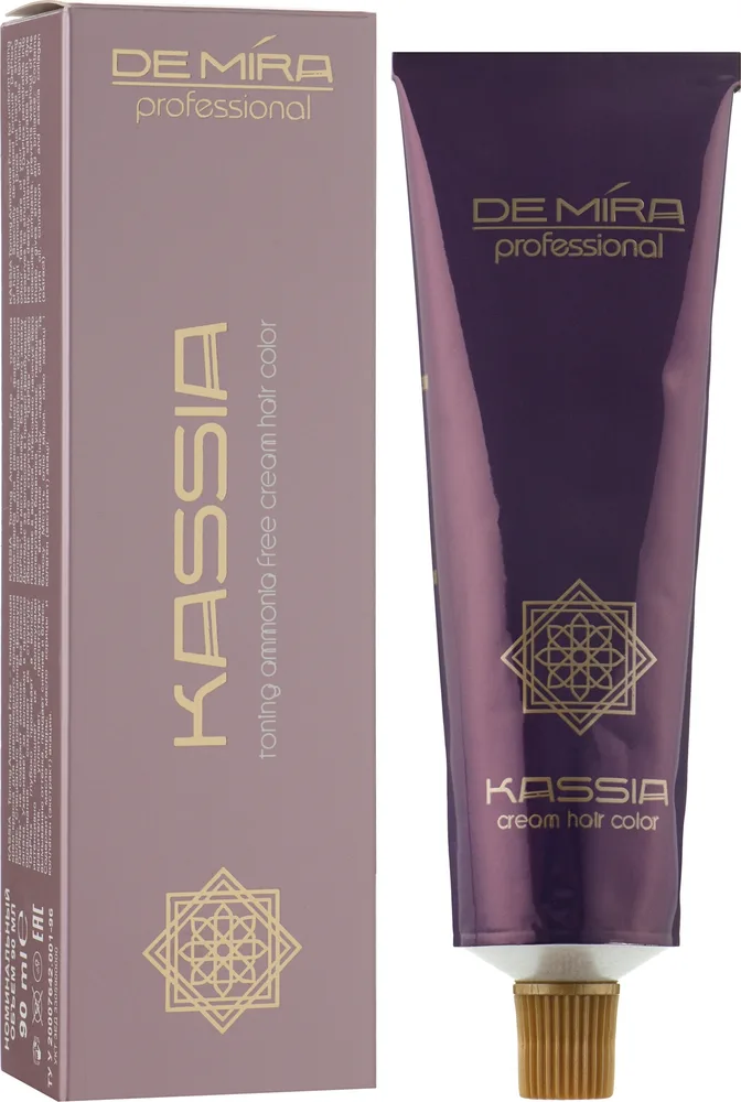 Крем-краска для волос DeMira Professional Kassia Ammonia Free стойкая, профессиональная, с маслом мирры, 90 мл, оттенок 10/16