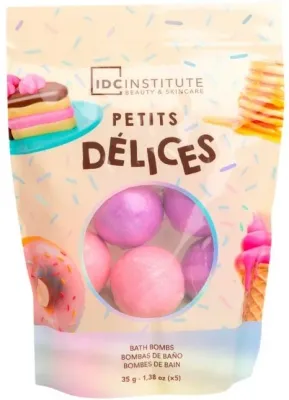 IDC Institute Petits Delices бомбочки для ванны шипучие ароматные, набор 5 x 35 г