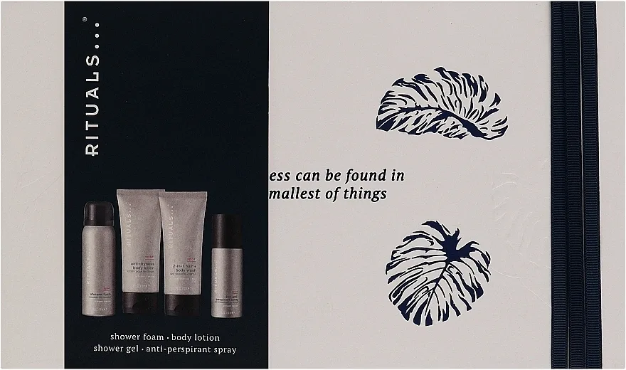 Мужской набор Rituals Homme пенка для душа 50 мл гель для душа 70 мл лосьон для тела 70 мл и антиперспирант 50 мл