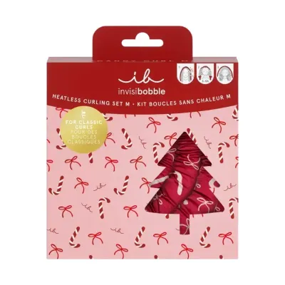 Invisibobble M Candy Curls Set набор для завивки волос без плойки: гибкие бигуди + резинка, для средних и длинных волос