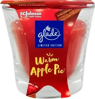 Свеча ароматическая Glade Warm Apple Pie Candle, «Яблочный пирог», 112 г
