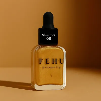 Масло с эффектом сияния Fehu Shimmer Oil увлажняющее, для рук, кутикулы и тела, 12 мл