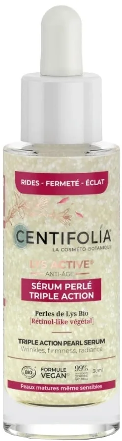 Centifolia Lys Active сыворотка для лица концентрированная антивозрастная тройного действия Triple Action Pearl Serum 30 мл, с экстрактом лилии