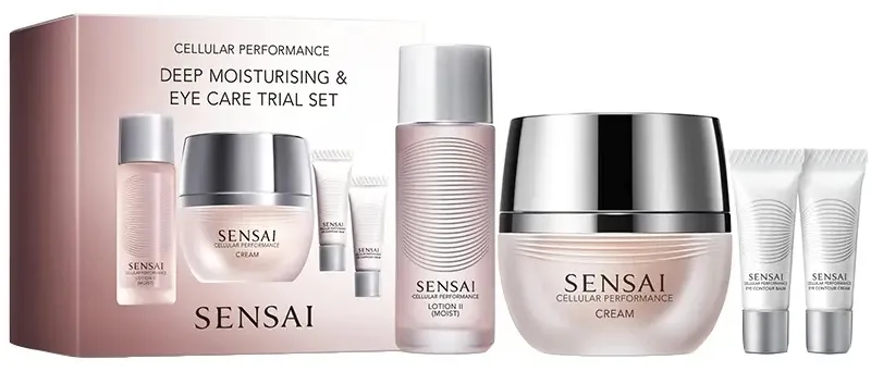 Sensai Cellular Performance набор увлажняющий с уходом для глаз: крем для лица 40 мл, лосьон 20 мл, крем и бальзам для глаз по 2 мл