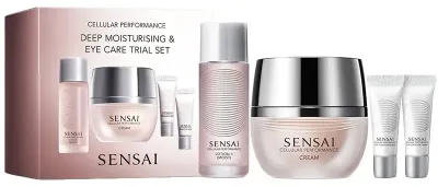 Sensai Cellular Performance набор увлажняющий с уходом для глаз: крем для лица 40 мл, лосьон 20 мл, крем и бальзам для глаз по 2 мл