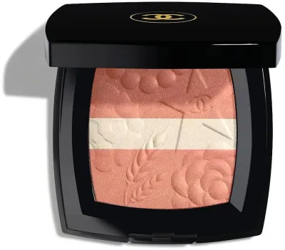 Румяна пудровые сияющие Chanel Les Signes De Chanel Illuminating Blush Powder, лимитированная серия, 14 г, оттенок 998 - Peche Lumiere