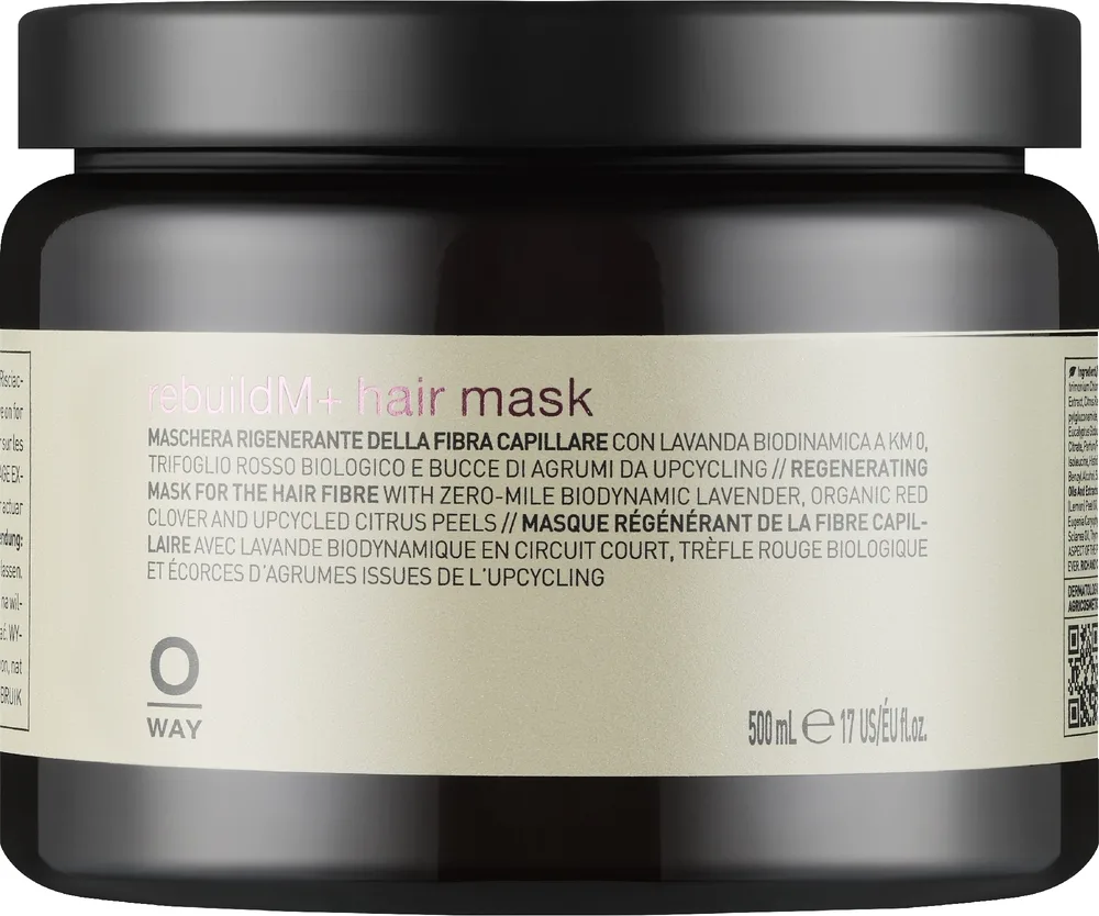 Маска для волос Oway RebuildM+ Hair Mask восстанавливающая, 160 мл / 500 мл