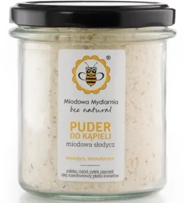 Miodowa Mydlarnia пудра для ванны Miodowa Slodycz (Медовая сладость) 180 г с мёдом, молоком и цветами