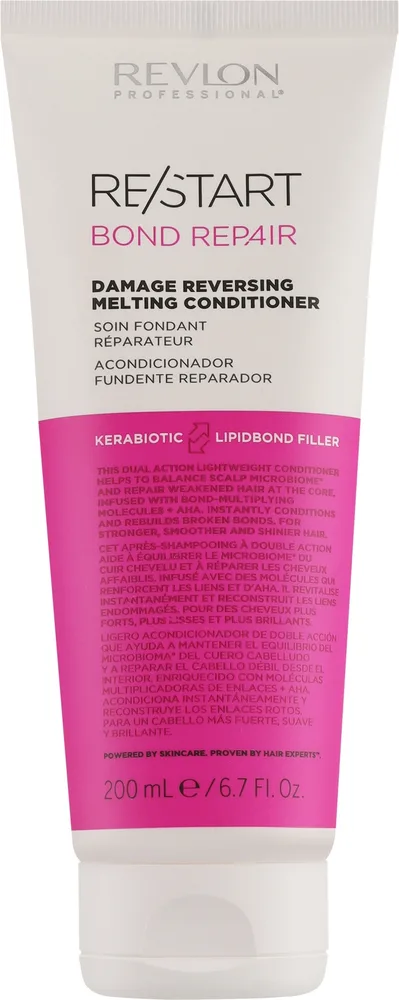 Тающий кондиционер для восстановления связей волоса Revlon Professional Restart Bond Repair Melting Conditioner, 750 мл