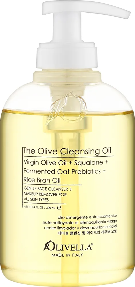 Масло очищающее для лица Olivella The Olive Cleansing Oil, оливковое, для всех типов кожи, 300 мл