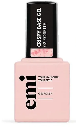 База для гель-лака EMI Crispy Base Gel, с металлическим финишем, 9 мл, оттенок 01 - Gold