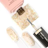 База для гель-лака EMI Crispy Base Gel, с металлическим финишем, 9 мл, оттенок 01 - Gold — фото 2